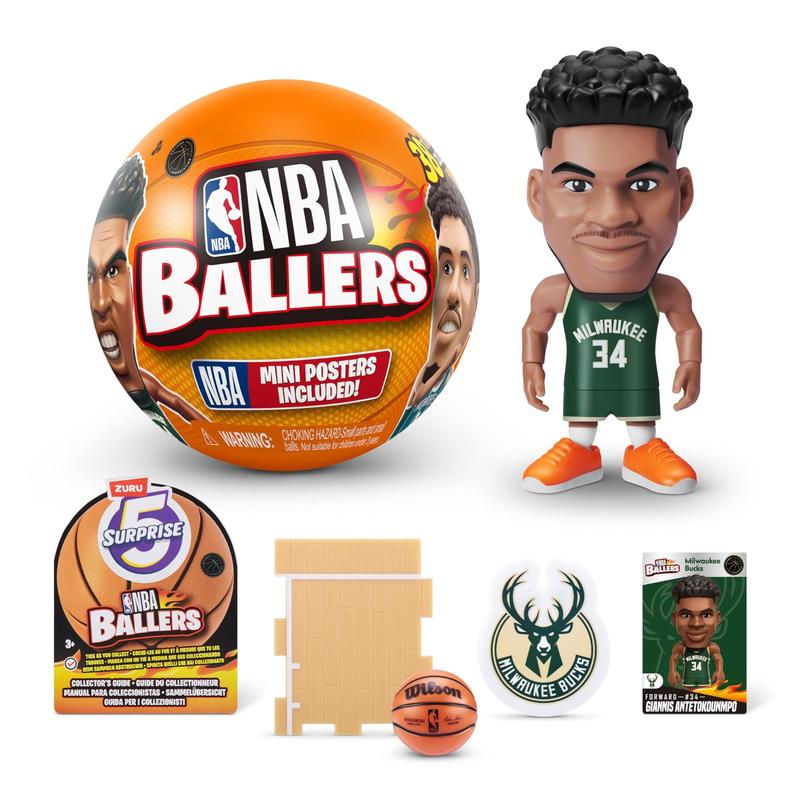 NBA BALLERS 5体セット Figura de Ação 5 Surprise NBA Ballers Série 1 da ZURU - Bonecos